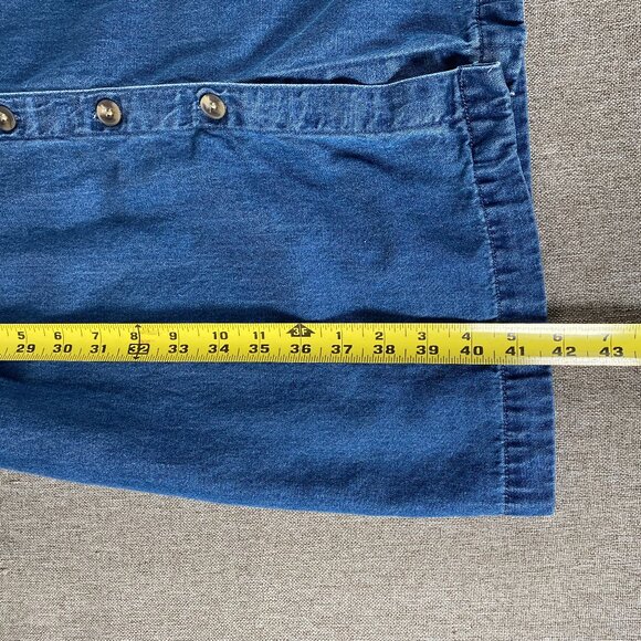 Vintage Appleseeds PETITES Button Up Maxi Denim Dress Women's 6P Blue Casual - Picture 13 of 13